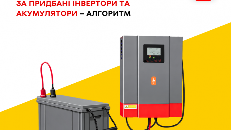Компенсація за інвертори й акумулятори: інструкція для вінничан із пільгових категорій