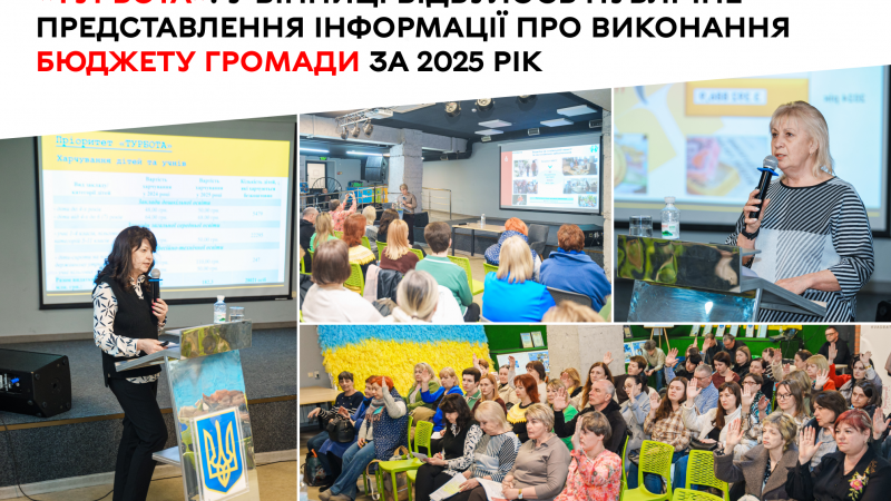 Публічний звіт про виконання бюджету за 2025 рік представили у Вінниці
