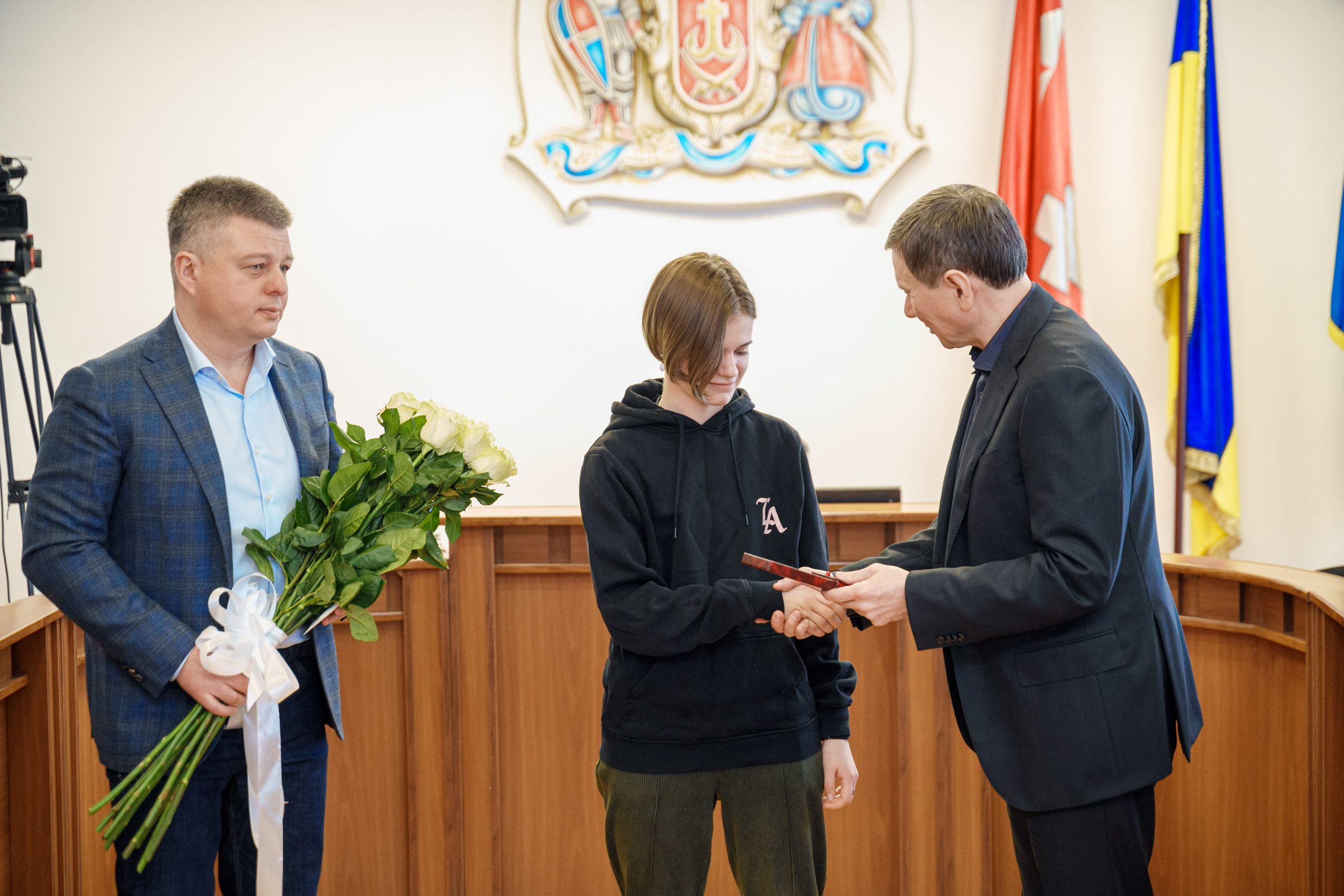 У Вінниця відзначили студентку, яка допомагала людям під час ворожої атаки дронів
