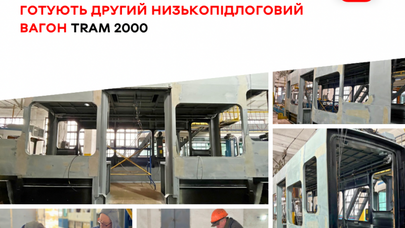 Другий низькопідлоговий вагон Tram 2000 невдовзі з’явиться у місті