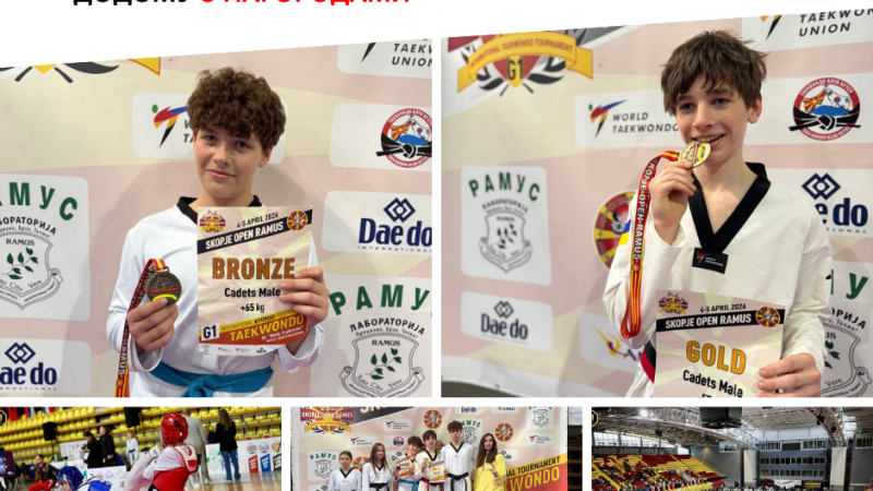 Вінницькі тхеквондисти з МДЮСШ №2 здобули нагороди на Skopje Open Ramus