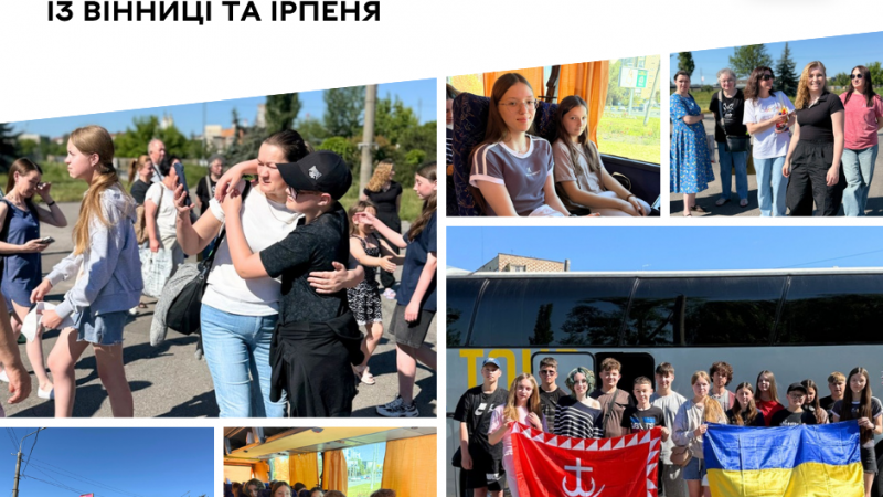 Тридцять дітей із Вінниці та Ірпеня поїхали на літній відпочинок до Паневежиса