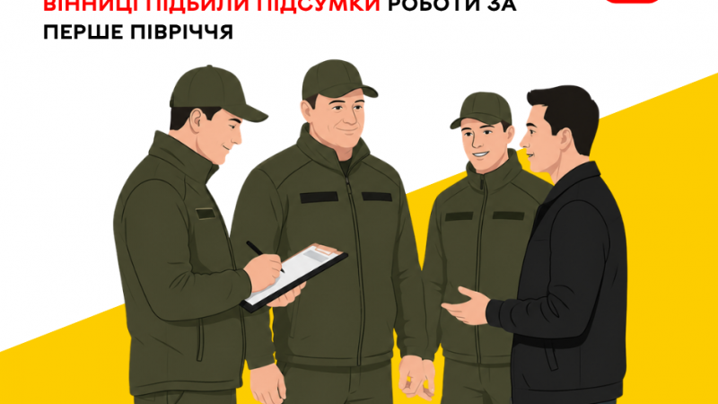 Муніципальна варта Вінниці прозвітувала про роботу за перші шість місяців року