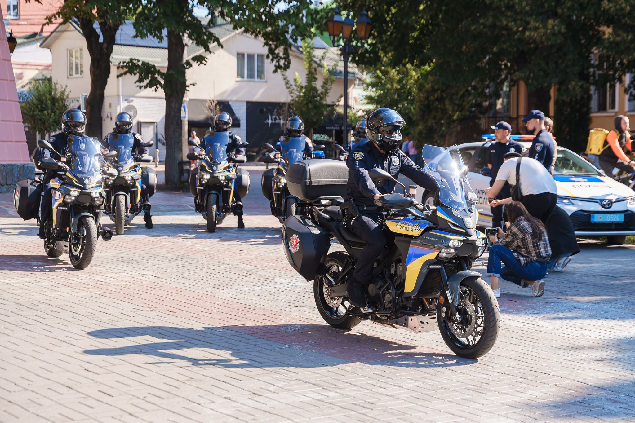 У Вінницькій громаді патрульні на мотоциклах заступили на чергування