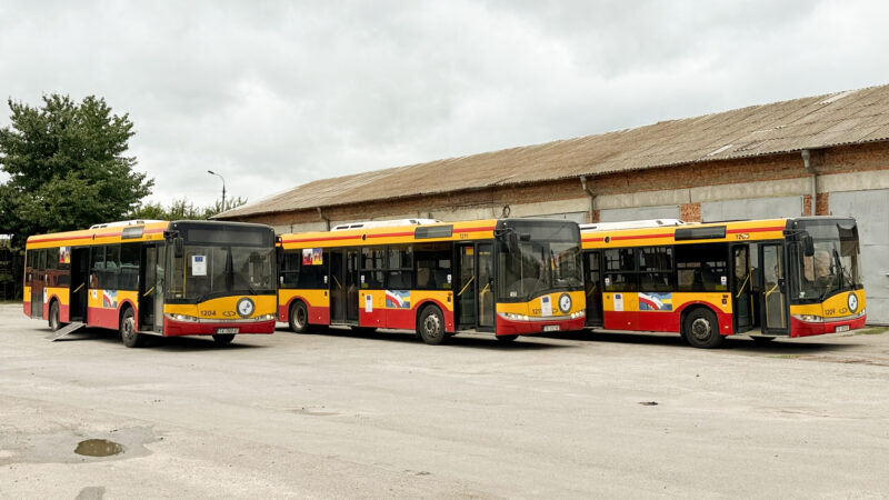 Автобуси з Кельце для Вінниці: перші три Solaris Urbino 12 вже в місті та готуються до виходу на маршрути