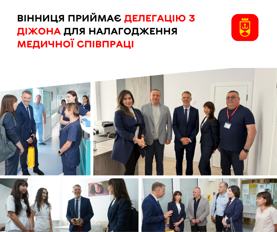 Стажування у Діжоні та обмін лікарями: Вінниця узгодила наступний крок медичної співпраці з Францією