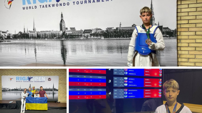 Вінничанин Тимофій Цюрпіта виборов «бронзу» на міжнародному турнірі з тхеквондо в Латвії