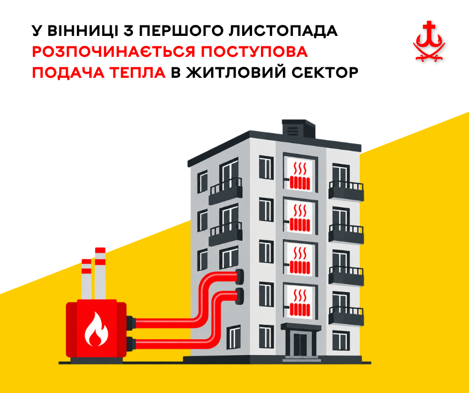 Вінницькі школи починають підключати до опалення, а з 1 листопада тепло дадуть і житловим будинкам